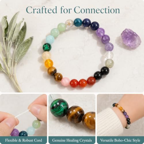 Crystal Cross Bracelet for Women and Men, Gift Jewelry Jewelry Gift | natural stone beads, crystal beads, cross design, inspirational style, birthday gift, bracelet jewelry for casual styling - color: colors