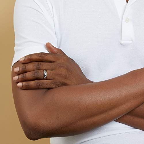TRUMIUM 2mm 4mm 6mm 8mm Tungsten Wedding Band Ring for Men Women Silver/Rose Gold Plated/Rainbow/Gold Plated Domed High Polish Engagement Promise Rings Comfort Fit 4-15 - color: 8mm silver plated