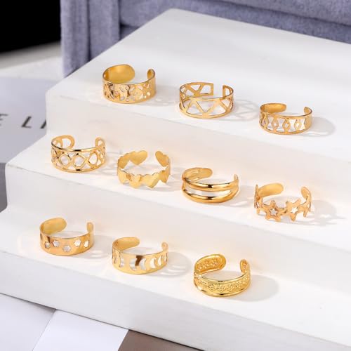 Toe Rings for Women Adjustable Toe Rings for Women Open Toe Ring Summer Beach Foot Jewelry - style: A - G
