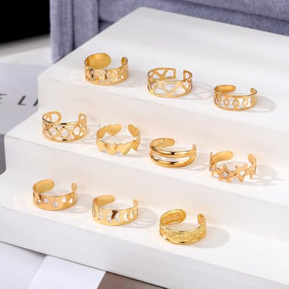 Toe Rings for Women Adjustable Toe Rings for Women Open Toe Ring Summer Beach Foot Jewelry - style: A - G