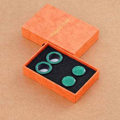 4PCS Shiny Glitter Resin Gauges Stainless Steel Ear Tunnels and Plugs Light blue Green Pink and Dark brown Glitter Colorful Ear Gagues Screw Fit Expander Stretcher Piercings - color: ZS8720H, size: 6mm(2g)