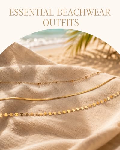 Hypoallergenic Waterproof 18K Gold Body Chain: Dainty 316L Surgical Stainless Steel Jewelry for Women Fashion, Cute Belly Waist Chain for Chest Stomach Hip Bikini Belt - color: Gold