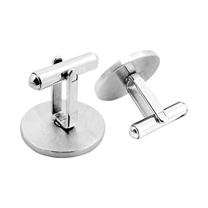 MUEEU Groom Wedding Cufflinks Engraved of All The Walks We Have Take Square Round Cuff Link Tie Clip