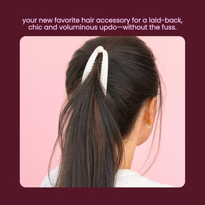 Cobana Banana Clip – Large 6'' Volumizing Hair Clip for Medium to Thick Hair – Secure Hold, No Crease, No Breakage – Hair Accessories for Women, Set of 2 (Black and Brown) - color: Black and Brown