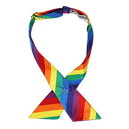 tiemart Crossover Tie - color: Rainbow