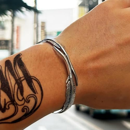 925 Sterling Silver Bracelet Plated Cuff Bangle Bracelet Fashionable Multi-layer Cross Wire Bangle Bracelet Open Adjustable Wide Cuff Bracelet for Teen Girls Fashion Jewelry - color: 16