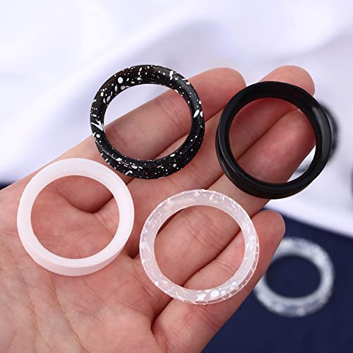 OUFER 8PCS Silicone Ear Gauges Flexible Ear Tunnels Plugs Stretchers Expander Double Flared Flesh Ear Piercing Jewelry for Women Men - color: 1"(25mm)