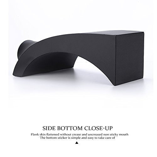 Oirlv Black Leatherette Necklace Pendant Chain Jewelry Bust Display Holder Stand (H15.34) - size: H15.16"