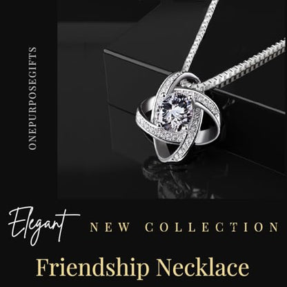 Friendship Necklace, Friendship Gifts for Women, Gifts for Best Friend, Best Friend Friendship Necklace, Birthday Gifts for Female Friends, Her, BFF, Bestie… - color: Twist S1
