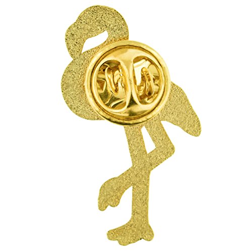 PinMart Wild Animal Enamel Lapel Pin - color: Flamingo Gold Plated, size: 50 Pack