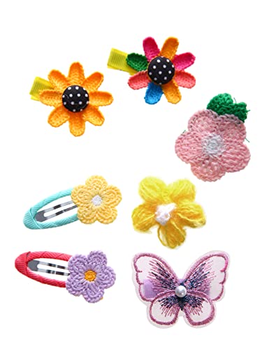 56PCS Toddler Hair Accessories Set: Colorful Rainbow Barrettes, Pins, Candy Fruits, Butterflies for Kids' Stylish Hairstyles - color: 56 PCS