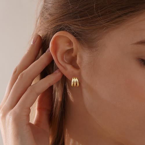SHERLOVE Chunky Knot Gold Earrings Women Statement Drop Dangle Earrings | 14K Gold Plated Hypoallergenic Lightweight,Trendy Dainty Elegant Cute,Women Gold Jewelry Fashion Accessories Gifts - color: Knot Gold D
