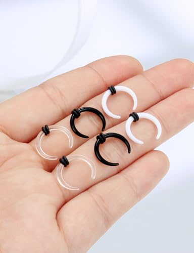 14-00G Ears Gauges Tunnels Plugs for Women Acrylic Buffalo Pincher Ear Gauge Septum Stretching Kit Nose Piercing Kit Earring Expander Stretcher Earrings Piercing Jewelry for Women Men - style: 14G Tapers