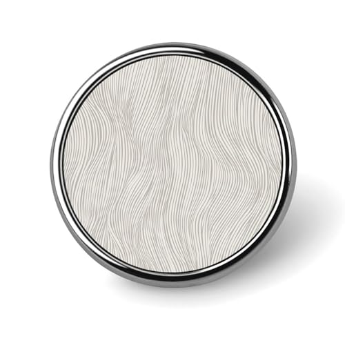 Minimal Elegant Line Pattern Organic Lines Round Brooch for Men Women Fashion Badge Collar Pin Dress Jacket Backpack Accessories