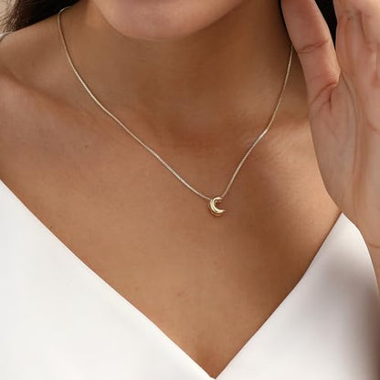 14K Gold Plated Bubble Letter Necklace, Tarnish Free and Waterproof Dainty Initial Necklace for Women, Trendy Personalized Gold Jewelry Gift for Her - color: Gold, style: C
