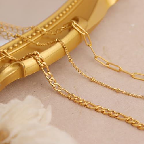 Dainty Gold Shell Pearl Ankle Bracelets for Women, Trendy Anklet Stack Charm Bracelet Adjustable Chain Summer Ocean Beach Accessories Fashion Jewelry Gift - color: Paperclip Beaded Link Chain
