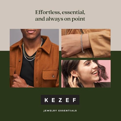 KEZEF Sterling Silver Ball Stud Earrings Hypoallergenic Earrings for Women | Available in Sterling Silver, Rose Gold, or 14K Gold Plated Silver (2mm-10mm)