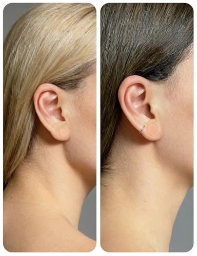 Ears Gauges Tunnels Plugs for Women Solid Silicone Ear Gauge Stretching Kit 8G to 1" (3MM- 25MM) Expander Stretcher Plug Earrings for Piercing Jewelry for Women (Black White Flesh) - color: 8g to 1", Flesh