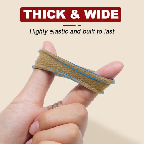 IKOCO 150PCS Seamless Hair Ties for Women, No Damage, Light Brown | Cotton Ponytail Holders, Value Pack, Elastic, No Breakage, No Crease, Durable Hold, for Thick & Curly Hair - color: Light Brown