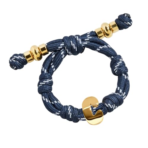 VLINRAS Bubble Initial Bracelet for Women Men, Green & Blue Knotty Puffy Letter Bracelets Gifts for Mom Dad Friends - color: Blue- C
