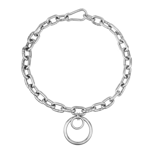 Statement Thick O Ring Chain Choker Stainless Steel Heavy Chunky Chain collar Silver Punk Goth Grunge Alternative Industrial For Women Jewelry - size: 21.2, style: 4MM-1
