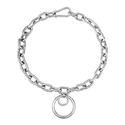 Statement Thick O Ring Chain Choker Stainless Steel Heavy Chunky Chain collar Silver Punk Goth Grunge Alternative Industrial For Women Jewelry - size: 21.2, style: 4MM-1