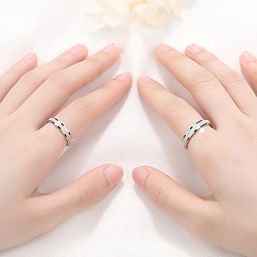 Dankadi Simple Fashion S925 Sterling Silver Ring Smooth Plain Dome Comfort Solid Silver Wedding Ring For Men & Women 3.5 mm 3-13# 24k Real Gold Plated Jewelry - color: Fashion style