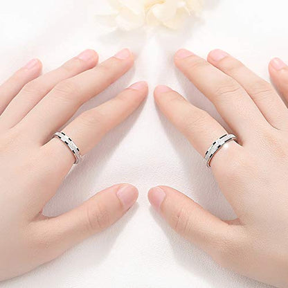 Dankadi Simple Fashion S925 Sterling Silver Ring Smooth Plain Dome Comfort Solid Silver Wedding Ring For Men & Women 3.5 mm 3-13# 24k Real Gold Plated Jewelry - color: Fashion style