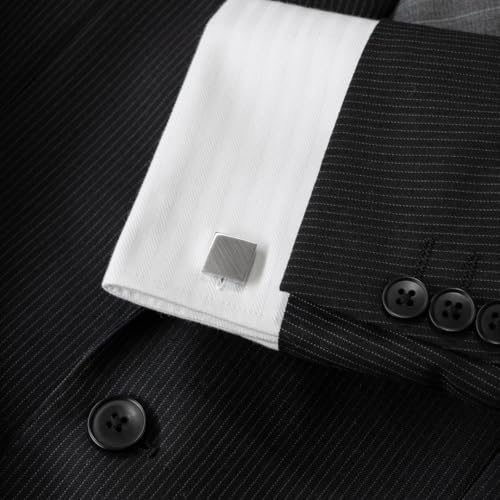 [TAVARAT] Cufflinks for Men cuff links mens Black Silver Light Gold Tps-166 - style: silver (Tps-064)