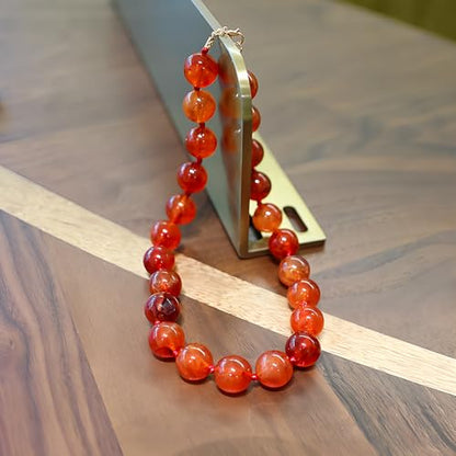 JNF Chunky Beaded Necklaces Women Large Big Ball Bead Choker Necklace Bold Statement Beads jewelry Gift - color: amber