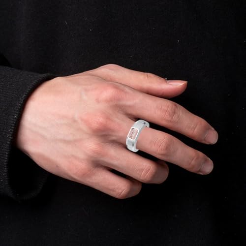 1CT - 3CT Gemstone Signet Pinky Ring - Emerald Cut Gem Pinky Ring White Yellow Rose 10K 14K 18K Gold Sterling Silver Mens Gem Signet Rings for Anniversary Fathers Day - style: Morganite