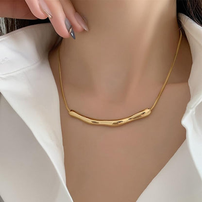 Gold Plated Curb Paperclip Box Sphere Bead Snake Herringbone and Figaro Chain Adjustable Necklace