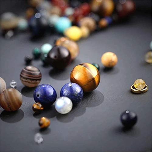 ONLYJUMP Planet Bracelet Solar System Universe Galaxy Bracelet Handmade Natural Stone Bead Bracelet String Adjustable Astronomy Gifts Bangle for Women Men - color: Planet 2