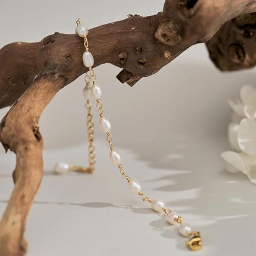 Pearl Bracelets for Women Dainty Gold Pearl Stretch Stackable Bracelet Bridesmaid Wedding Jewelry Gifts Prom Wedding Guest Dress - color: K:Gold Pearl Bracelet