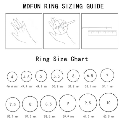 MDFUN 18K Gold Plated Promise Eternity Ring for Women, 7 * 9mm Oval Cubic Zirconia Two-in-One Rings Wedding Band Engagement - color: Gold