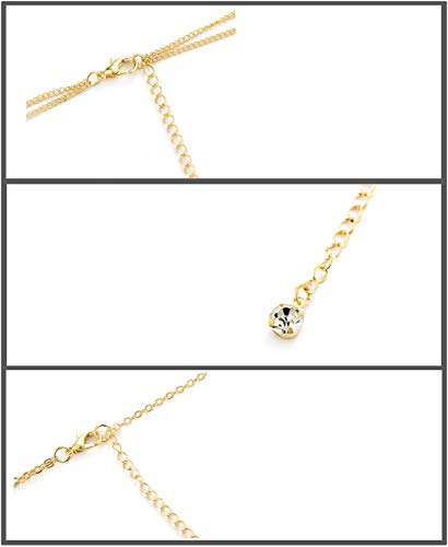 4-8Pcs Sexy Body Chain Belly Waist Chain Necklace Summer Beach Bikini Bra Body Jewelry for Women Gold Tone - style: C:4Pcs, Gold Tone