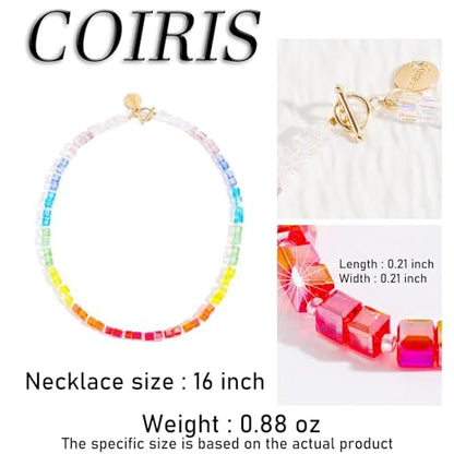 Coiris 3 Layers Illusion Wire Beaded Statement 19.5" Necklace for Women - color: N0160-B