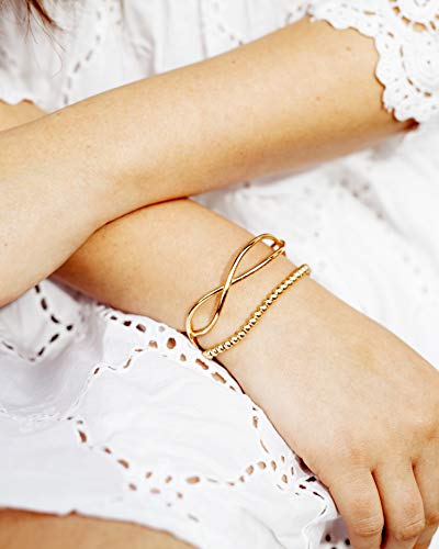 Timeless 18K Gold Vermeil Bracelet for Women, Hypoallergenic Nickel-Free Charm, Durable Everyday Jewelry Gift Tarnish-Resistant - style: Sophia Open Cuff Bracelet