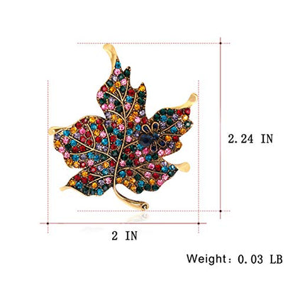 seven wolves Brooches for Women Austria Crystal Brooch Pins Rhinestones Brooches Daily Wearing Breastpin with Boxes - color: Multicolor 1