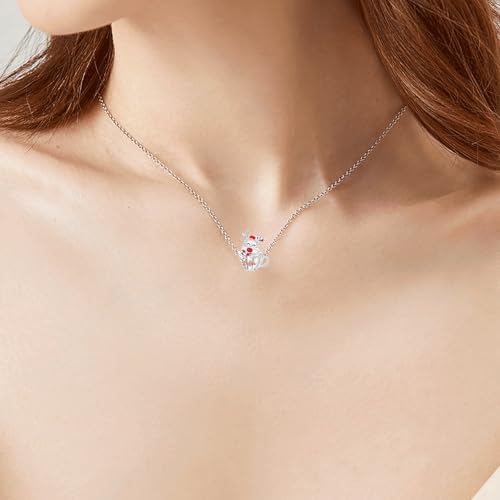 925 Sterling Silver Charms fits Bracelets and Necklace Pendant Bead Charms Jewelry Gift for Women Family Friends - style: Christmas Deer Charm