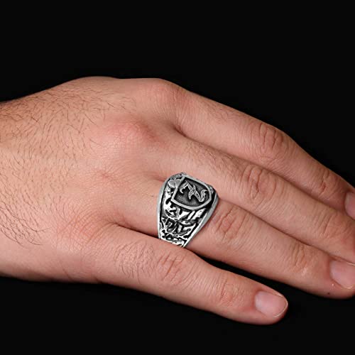 Engraved Initial Signet Ring, Monogram Letter Ring, Handmade Letter Ring, Personalized Gift for Him, Customized Name Ring, Initial Ring