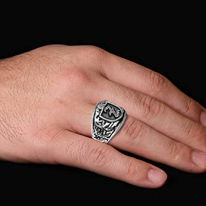 Engraved Initial Signet Ring, Monogram Letter Ring, Handmade Letter Ring, Personalized Gift for Him, Customized Name Ring, Initial Ring