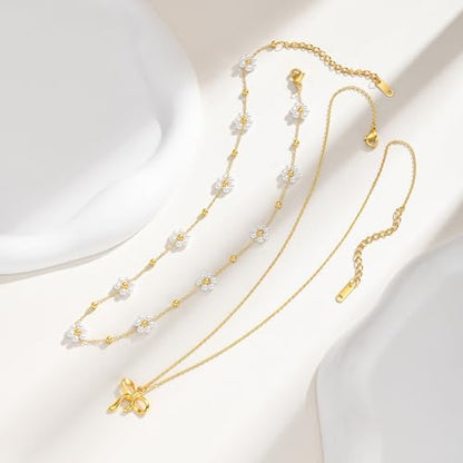 KSF Gold Lariat Necklace for Women Y Shaped Layered CZ Drop Chain | Y shaped necklace; Layered CZ detail; Long lariat style; Gift for her - color: Gold-13