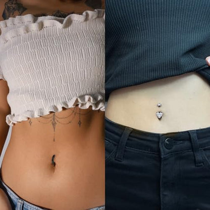 Vsnnsns 14G Clicker Belly Button Ring Piercing Jewelry 316L Stainless Surgical Steel Diamond CZ Navel Rings Clear CZ Clip Belly Button Ring Piercing Jewelry for Women Men 14 Gauge 10MM 12MM - color: 12MM-Black-CZ