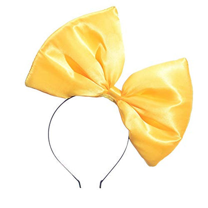 ZTL Women Huge Bow Headband Hairband Hair Hoop Accessories Party Props - color: Yellow