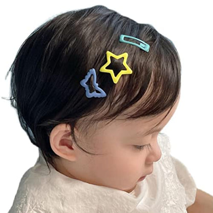 FZBNSRKO 40pcs Hair Accessories Set - Colorful Snap Barrettes, No-Slip Metal Clips for Toddlers, Girls, Kids, Women (Mixed Styles)