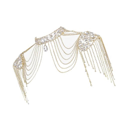 Crystal Tassels Arm Chain Women Body Jewelry Multilayer Shoulder Body Jewelry Necklace for Any Occasion Unique
