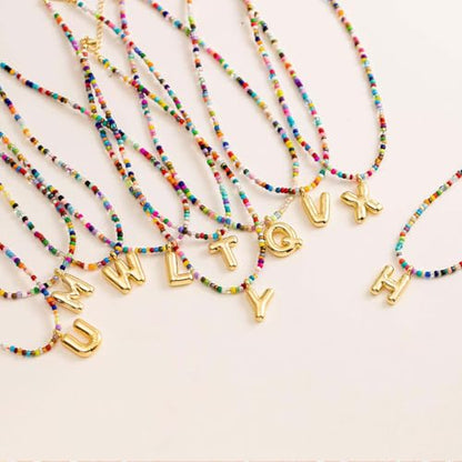 Colorful Initial Necklaces Gifts for Girls Kids Teens, 6-18 Year Old Girl Birthday Gift Teen Girl Gifts Trendy Stuff Gold Bubble Letter Pendent Necklace Jewelry - style: G