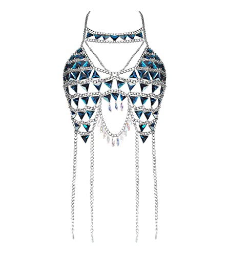Women's Sexy Suit Body Chain - color: C-Silvery Colour