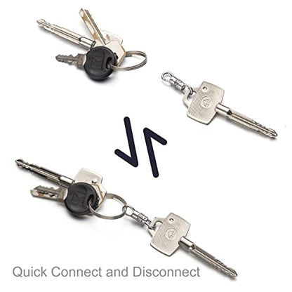 Zpsolution Double Open Swivel Pendant Clasp Connectors | Swivel Bails For Pendants, Charm Attachment Clasp, Dual Ended Connecter Charm, Double Sided Clip Necklace - color: 4 Glod